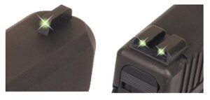 TruGlo TG231S1 Brite-Site Tritium Night Sights Sig Sauer #8/#8 Green Tritium Front/Rear Black