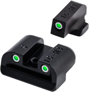 TruGlo TG231S2 Tritium Black | Green Tritium Front Sight Green Tritium Rear Sight