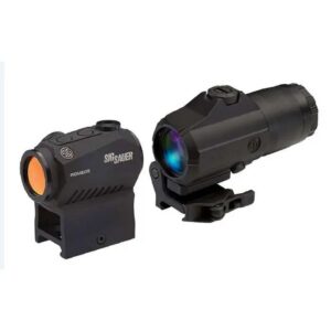 Sig Sauer ROMEO5 Red Dot Sight 1X20MM Ballistic Circle Dot M1913 JULIET3 3X Magnifier Black