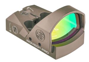 Sig Sauer Romeo1Pro Reflex Sight SOR1P103, 1x30mm, 6 MOA Red Dot, Flat Dark Earth