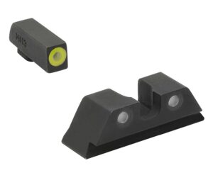 Mepro Light Hyper-Bright Sight Set 402243121, Green Tritium, For Glock 17/17L/19/22