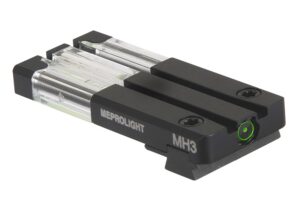 Mepro Light FT Bullseye Rear Sight 631163108, Green Tritium Fiber Optic, Sig Sauer P365
