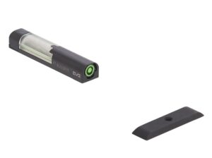 Meprolight USA 632013108 FT Bullseye Front Sight Green/Tritium/Fiber Optic, Black Frame, Compatible with Glock Gen 1-5, Post Mount