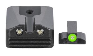 Meprolight USA 412213111 Hyper-Bright Green Tritium Green Outline Front Sight-Green Tritium Black Outline Rear Sight Kimber 1911 WEDGE