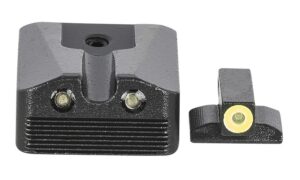 Meprolight USA 412213121 Hyper-Bright Green Tritium Yellow Outline/ Black Frame Sight Kimber 1911 WEDGE