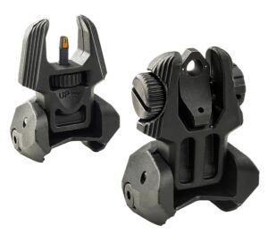 Meprolight USA 403220 FRBS Sight Set Black AR-15 Flip Up Orange Tritium Front/Green Tritium Rear