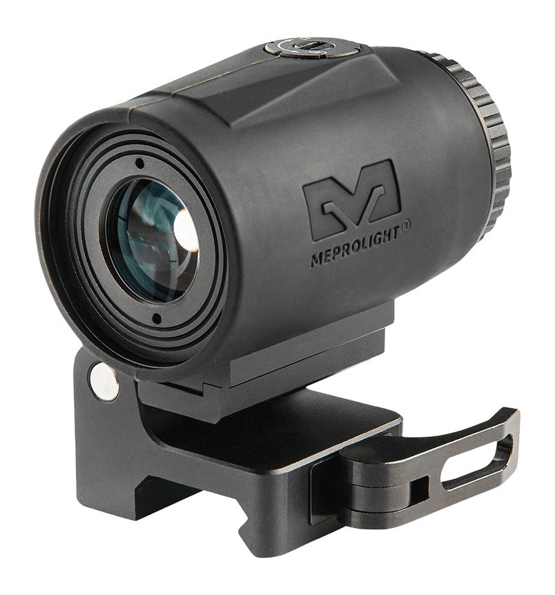Meprolight Magnifier MMX3 MIL-STD-1913 Rail Micro Magnifier 3X with Quick Flip Mt