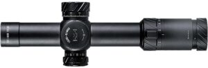 Meprolight USA 901245701 MVO Matte Black Anodized 1-8x28mm 34mm Tube, Illuminated M1 MRAD Etched Green/Red Reticle
