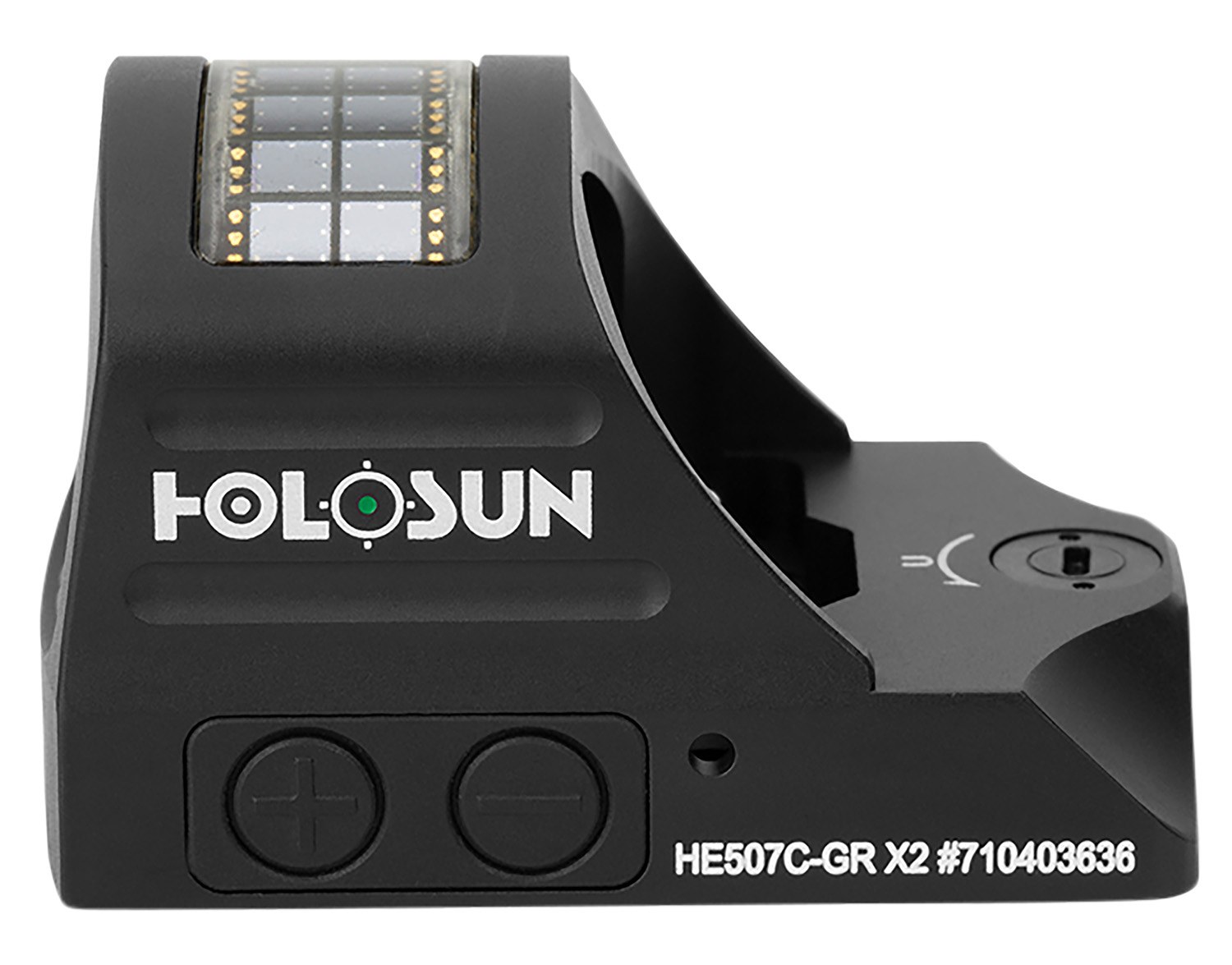 Holosun HE507CGRX2 507 Black Anodized 1 X 0.63" X 0.91" 2 MOA Green Dot/32 MOA Circle Multi Reticle
