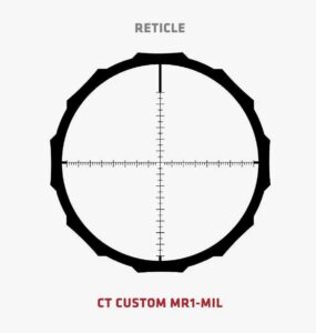 Crimson Trace Hardline Scope 3-12X42 MR1-MIL 30MM Tube Non-Iluminated