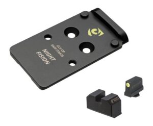 Night Fision GLK-OPBS-RMR-MOS-YGZX Optic Plate with Tritium Front Sight, Glock MOS