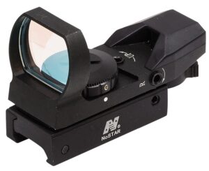 NcSTAR D4RGB Reflex Optic, Red & Green Four Reticle, Weaver Base