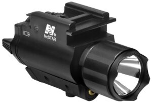 NcSTAR AQPFLSG Flashlight & Green Laser Black Anodized 200 Lumens White Cree LED