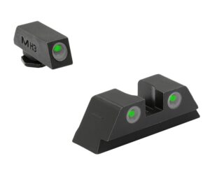 MEPRO 102243101 Tru-Dot Fixed Night Sight Set, Green Tritium