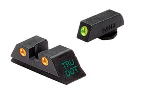 Mepro Tru-Dot Sight Set 102243301, Green Tritium Front, Orange Tritium Rear