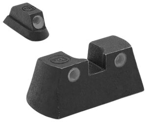 Meprolight USA 177753101 Tru-Dot Green Tritium White Outline Front Sight-Green Tritium White Outline Rear Sight CZ P-01