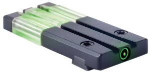 Meprolight USA 631013108 FT Bullseye Rear Sight Green Tritium FO/Black Frame Compatible with Glock Gen 1-5 (Except MOS), Dovetail Mount
