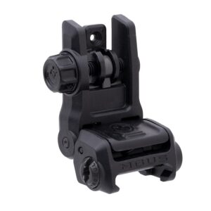 Magpul MAG1167-BLK MBUS 3 Sight Rear Black Flip Up for AR-10/AR-15/M4/M16/M110/SR-25