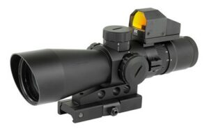 NcSTAR STM3942GDV2 3-9x42 Mil-Dot Scope with Red Dot and Mount
