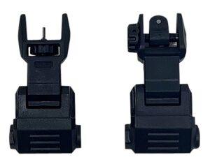 NcStar VG167 Picatinny High Profile Front and Rear Sight Set Black Polymer