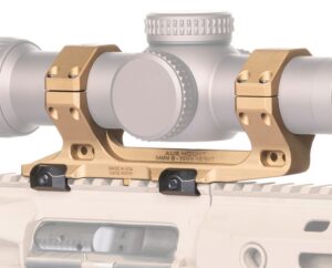 Reptilia LLC 100155 AUS Optic Mount FDE 7075-T6 Aluminum 34mm Tube Mil-Spec 1913 Picatinny Rail Mount