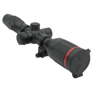 X-Vision 203202 TS300 Thermal Scope with Rings, Black, 2-16x35mm, Multi Reticle/Color 1024x768 OLED, 3,100 Yds Detection Range, 640x480 Thermal