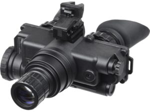 AGM Global Vision 12W7P122153211 Wolf-7 PRO NL1 Night Vision Goggles Black 1x 27mm, Generation 2+ Level 1, 45-54 Lp/Mm Resolution, Green Filter