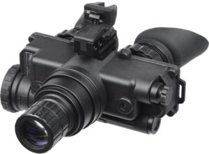 AGM Global Vision 12W7P122154211 Wolf-7 PRO NW1 Night Vision Goggles Black 1x 27mm, Generation 2+ Level 1, 45-54 Lp/Mm Resolution, White Filter