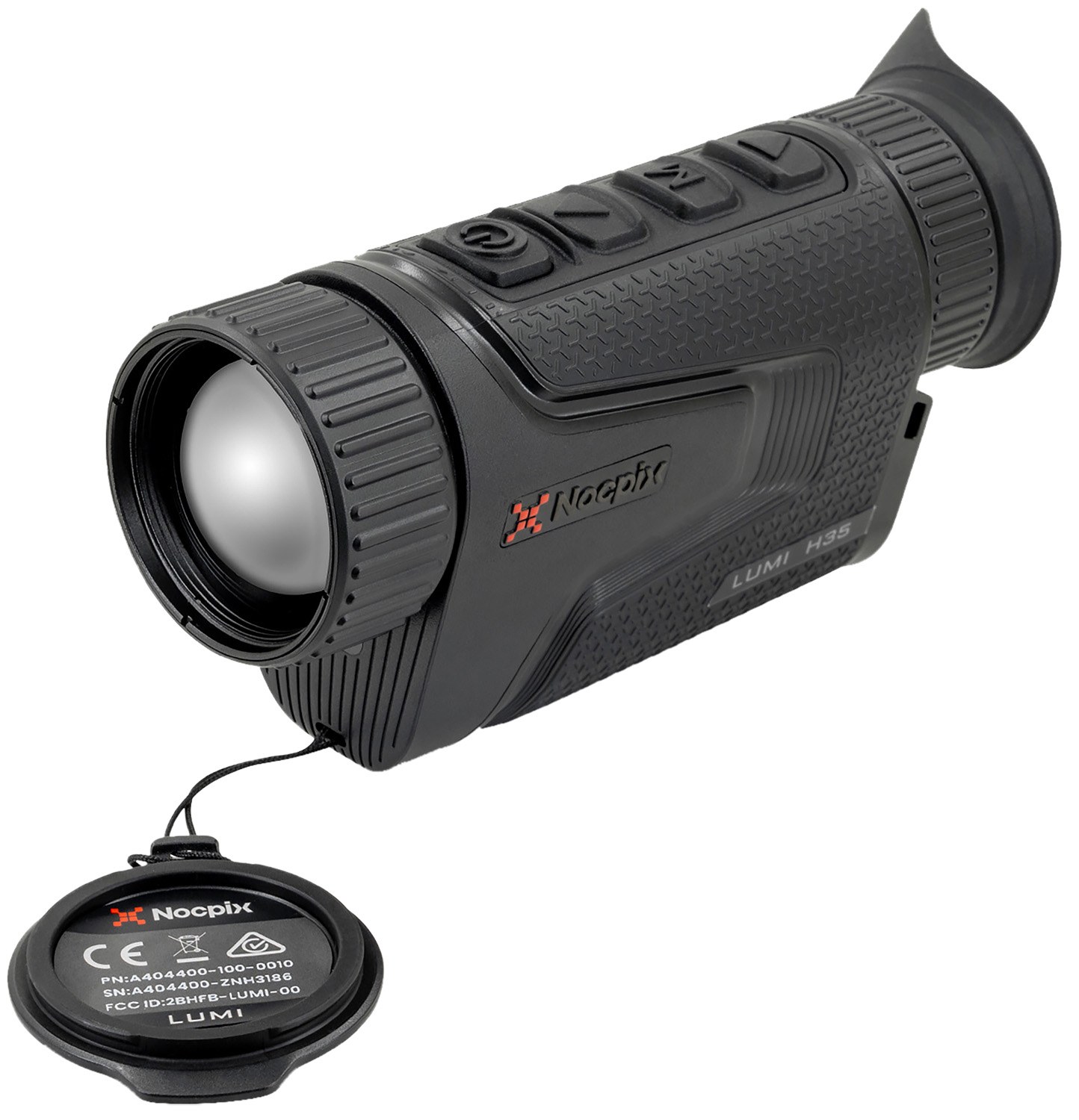 Nocpix LUMIH35 Lumi H35 Thermal Monocular Black 2.5x35mm, 640x512 12 Microns 50 Hz Resolution, Zoom Digital 4x - Image 2