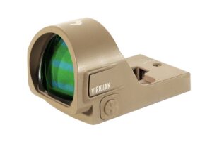 Viridian 9810145 RFX35 Flat Dark Earth 1 X 22 Mm X 26 Mm 3 MOA Green Dot