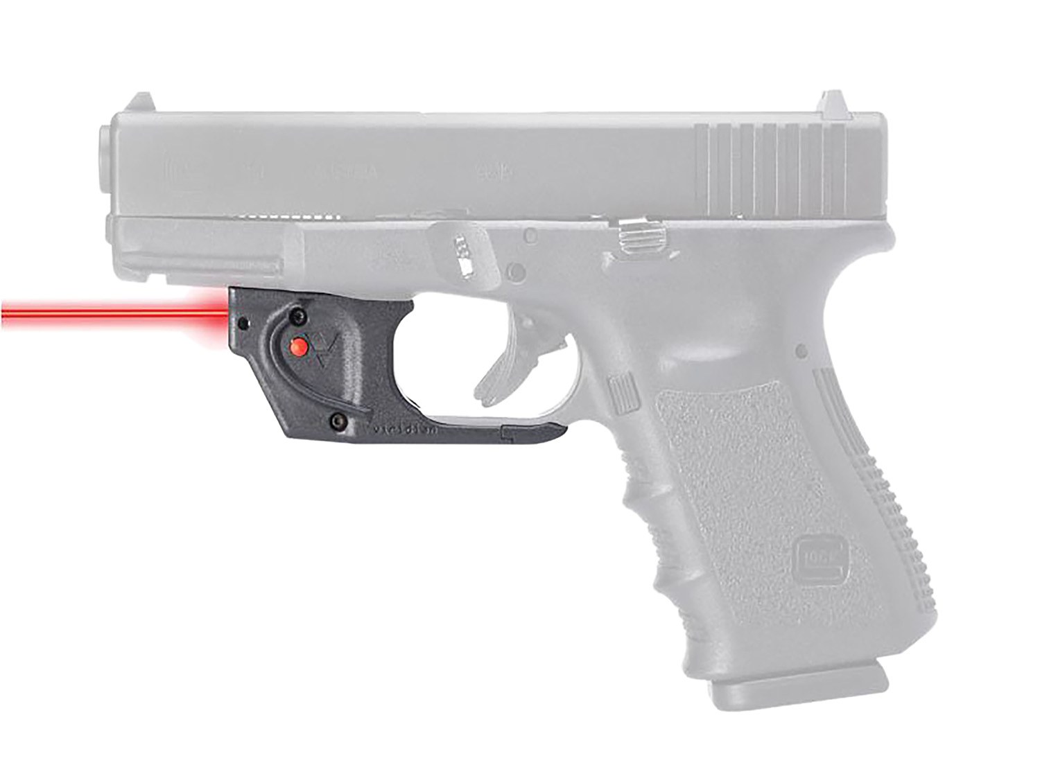 Viridian 9120092 E-Series Fits Glock 17/19/34/45/47 Red Laser Black Polymer Trigger Guard Mount
