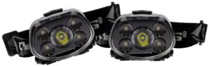 Cyclops CYC-HLFXP-2-Pack Force XP LED Headlamp Black 3.2/5.5/15/350 Lumens Red/Green Cree LED