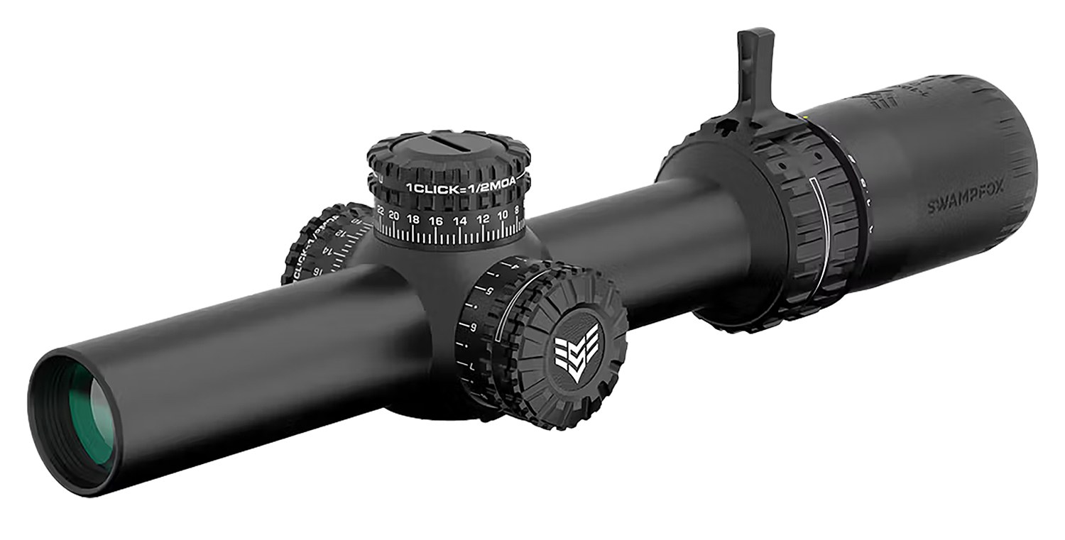 Swampfox Arrowhead Series 1-6X24 Sfp IR Red MIL 30MM Tube Riflescope