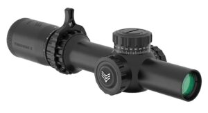 Swampfox Optics THK14241GB Tomahawk II Black 1-4x24mm 30mm Tube BDC Green Reticle