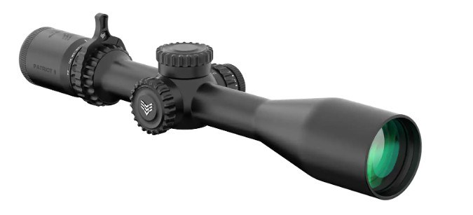 Swampfox Optics PAT2624MC Patriot II Black 6-24x50mm 30mm Tube Clean Cross MOA Reticle