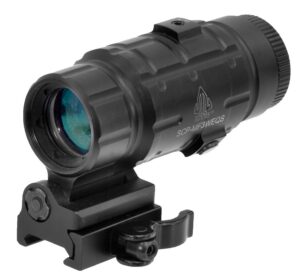 UTG 3X Magnifier with Flip-To-Side QD Mount with E Adjustable