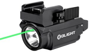 Olightstore USA Inc OBALDRMINIBK Baldr Mini Black Anodized 100/600 Lumens White LED Green Laser