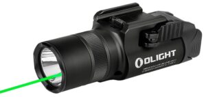 Olightstore USA Inc BALDRPRORBK Baldr Pro R Black Anodized 300/500/1,350 Lumens White LED Green Laser