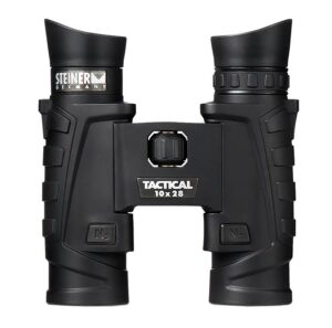 Steiner 2004 T1028 Tactical 10x28mm Roof Prism, Fast-Close Focus, Black Makrolon with Rubber Armor