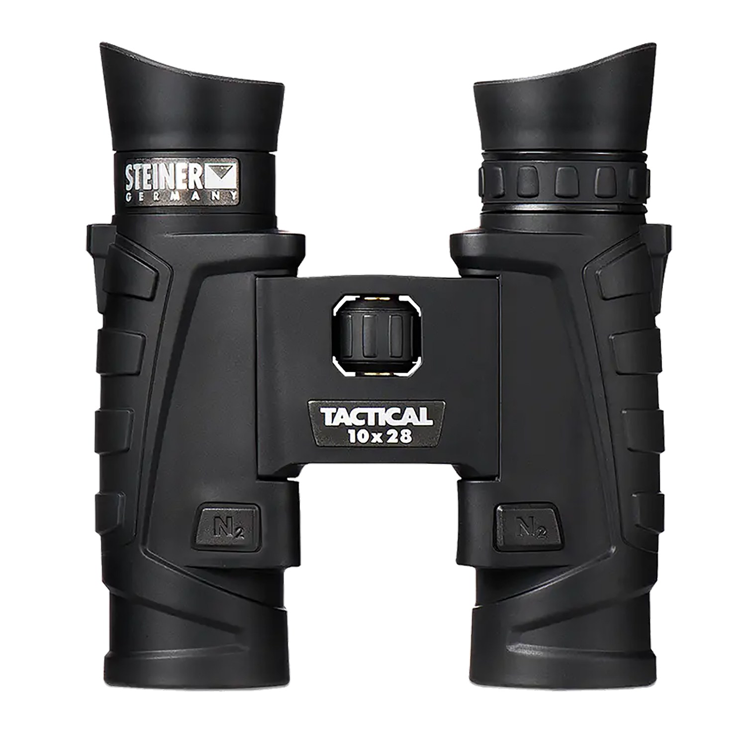 Steiner 2004 T1028 Tactical 10x28mm Roof Prism, Fast-Close Focus, Black Makrolon with Rubber Armor