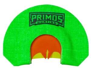 Primos PS1267 the Lucy Diaphragm Call Triple Reed Turkey Hen Sounds Attracts Turkey Green Plastic Bat Cut