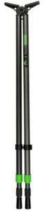 Primos 65483 Pole Cat Shooting Stick, Tall, Black Aluminum, 25-62"