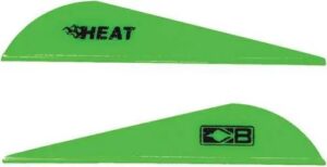 Bohning Heat Vanes Neon Green 36-Pack.