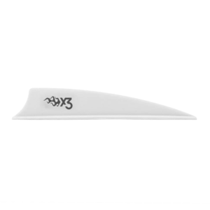Bohning X3 Vanes Shield Cut 3 In. White 36-Pack.
