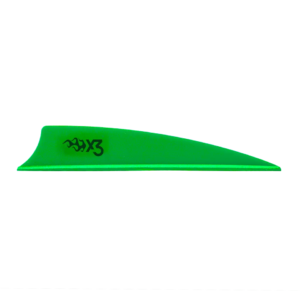 Bohning X3 Vanes Shield Cut 3 In. Neon Green 36-Pack.