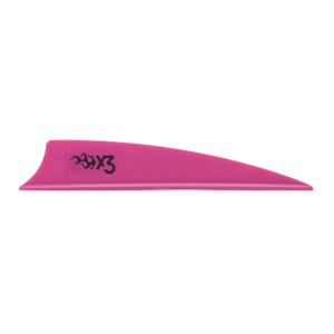 Bohning X3 Vanes Shield Cut 3 In. Hot Pink 36-Pack.