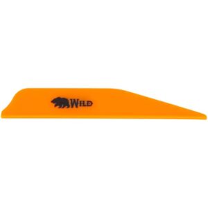 Bohning Wild Vanes 3 In. Neon Orange 100-Pack.