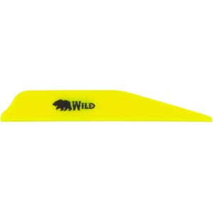 Bohning Wild Vanes 3 In. Neon Yellow 100-Pack.
