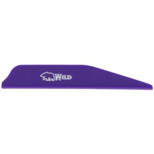 Bohning Wild Vanes 3 In. Purple 100-Pack.