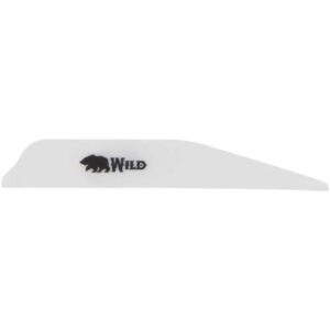 Bohning Wild Vanes 3 In. White 100-Pack.